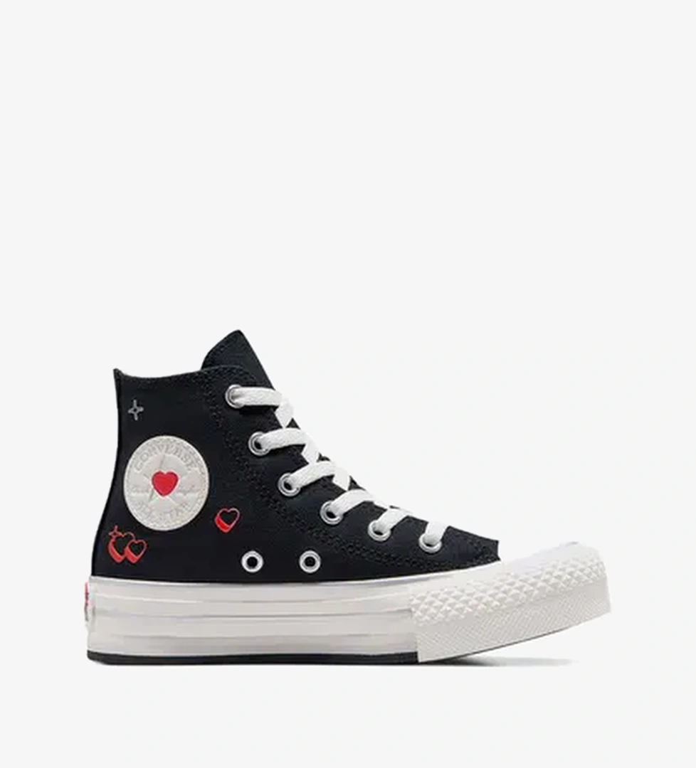 Converse Converse Chuck Taylor All Star Eva Lift Platform Y2k Heart Çocuk Siyah Sneaker model görseli