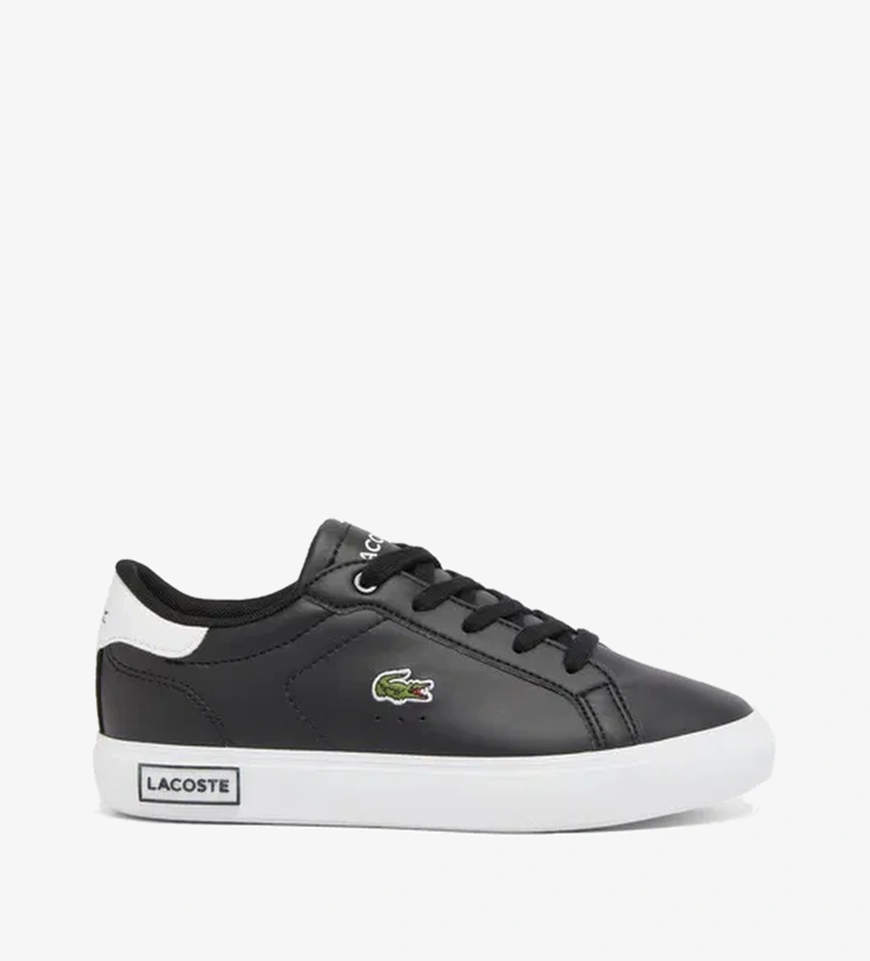 Lacoste Powercourt Çocuk Siyah Sneaker - Görsel 1