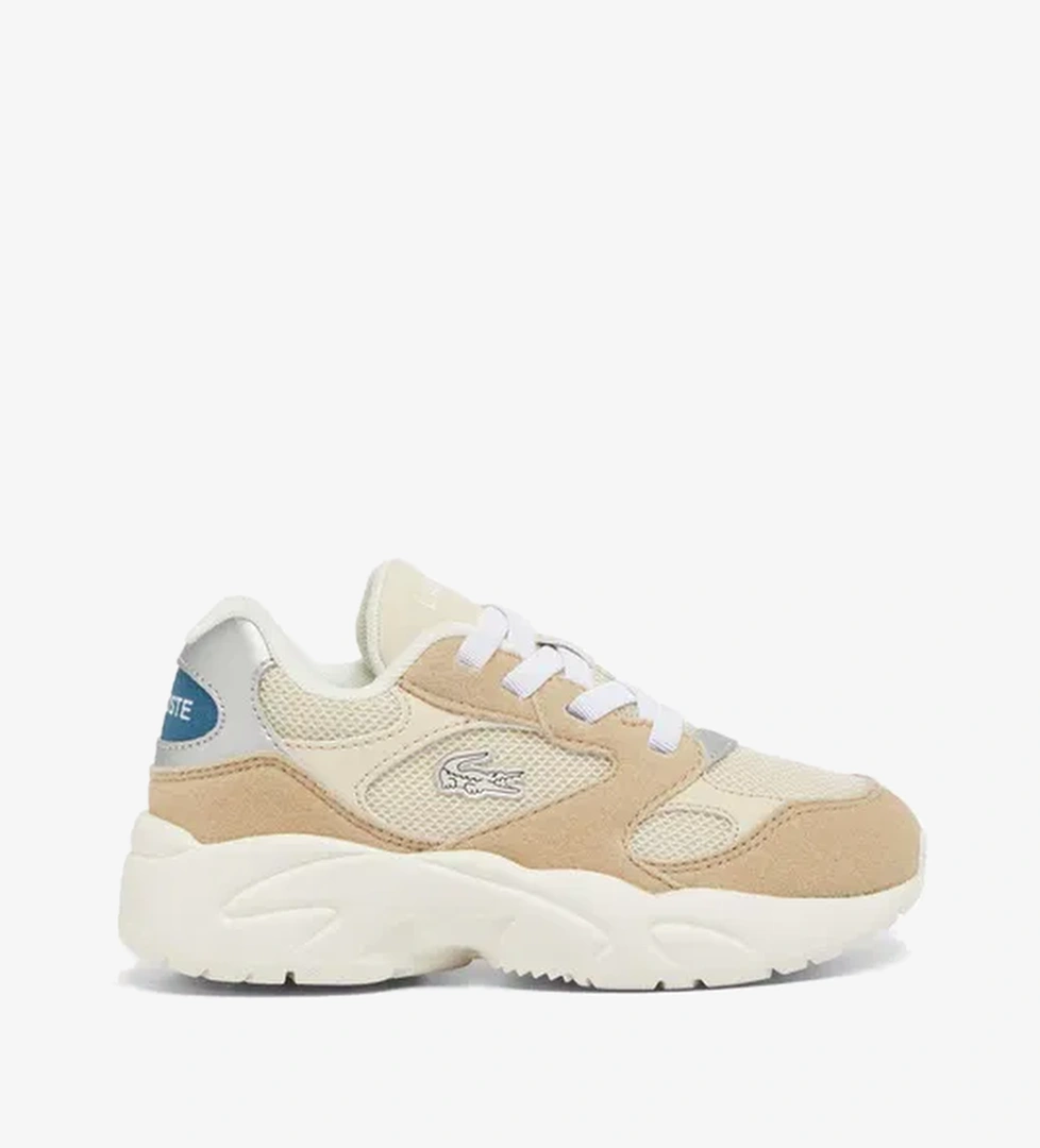 Lacoste Storm 96 Lo Vintage Çocuk Beyaz Sneaker - Görsel 1