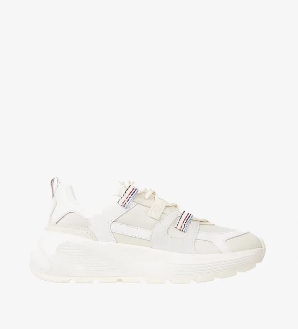 Tommy Hilfiger Fashion Chunky Runner Stripes Kadın Bej Sneaker - Görsel 1