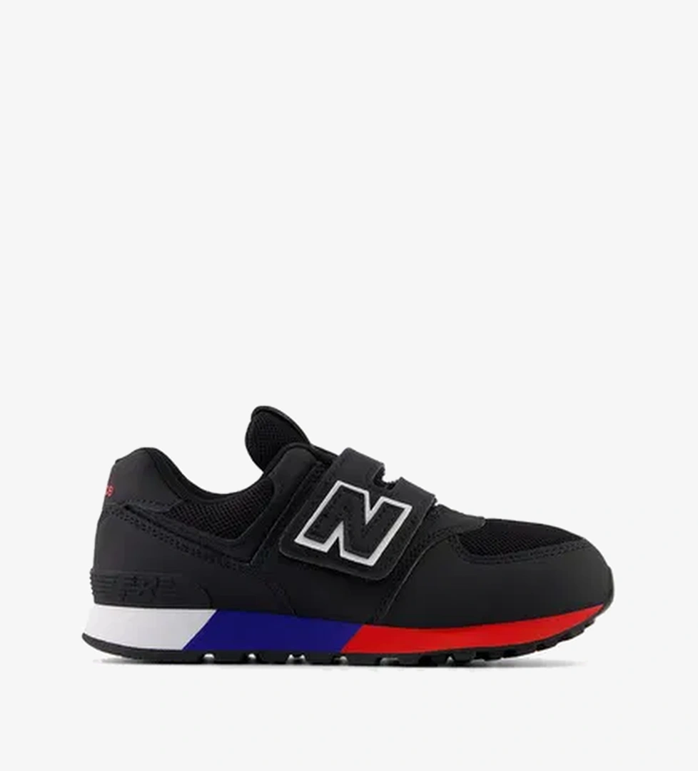 New Balance 574 Çocuk Siyah Spor Ayakkabı - Görsel 1