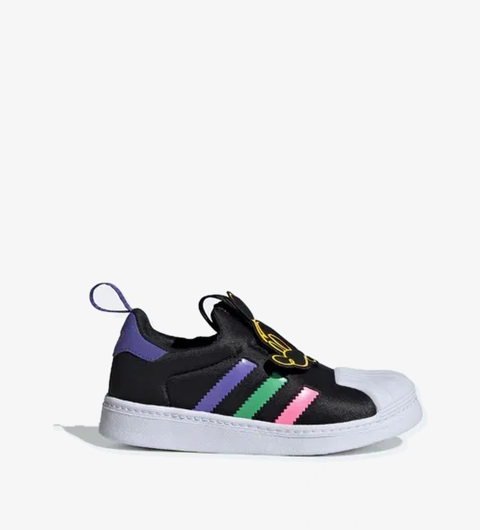 adidas Originals x Mickey Superstar 360 Çocuk Siyah Spor Ayakkabı - Görsel 1