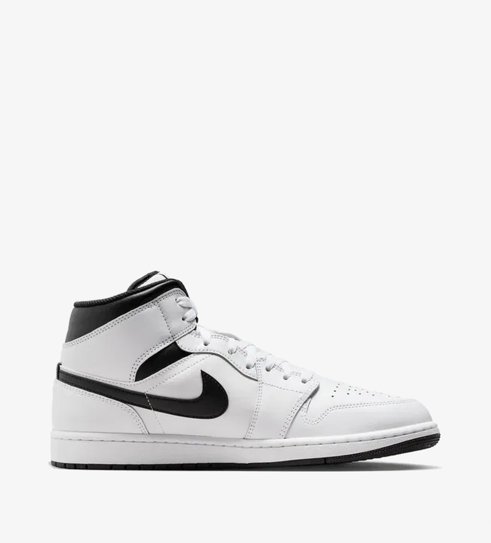 Jordan Air 1 Mid Erkek Beyaz Spor Ayakkabı - Görsel 1