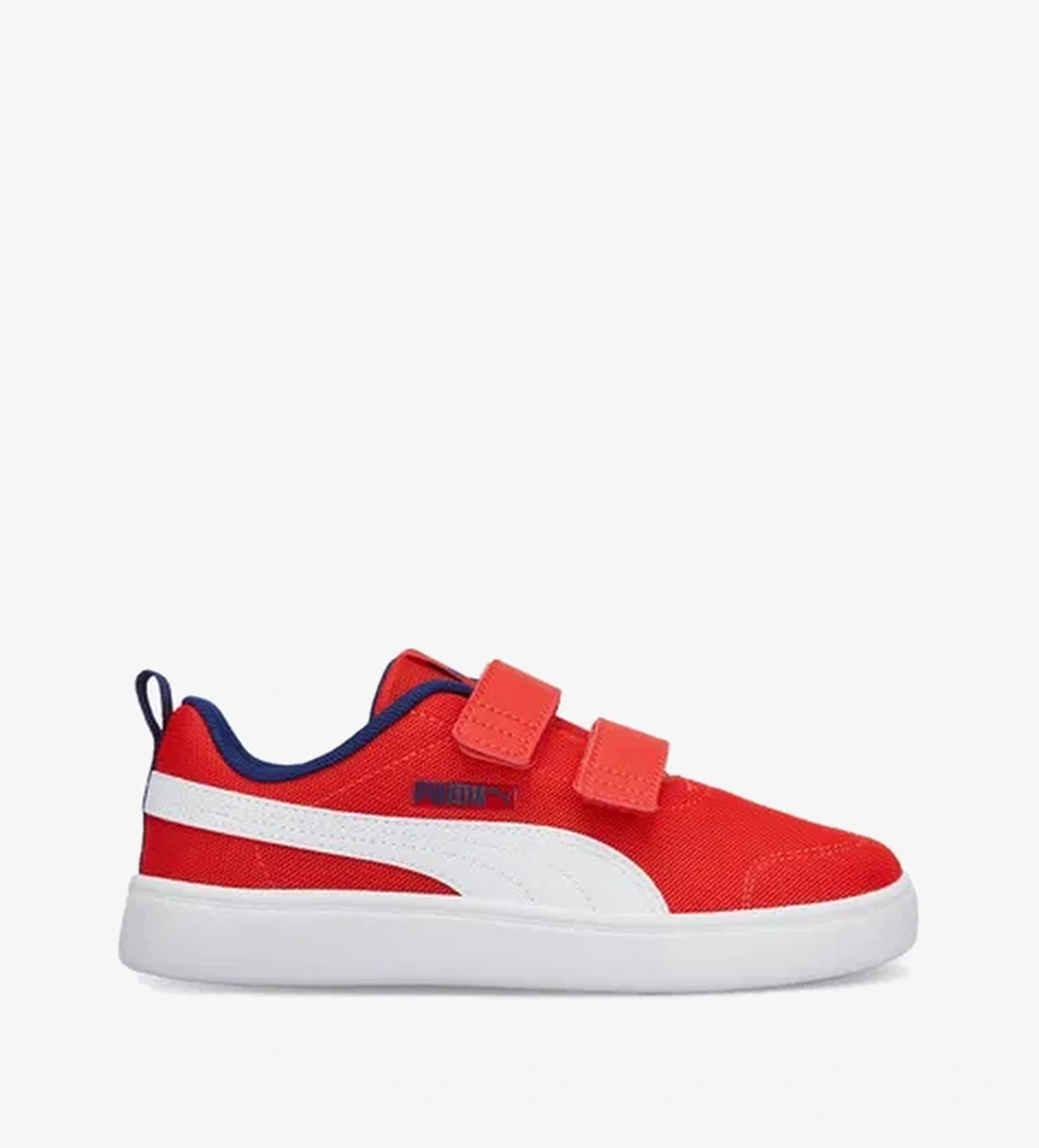 Puma Puma Courtflex V2 Mesh Çocuk Kırmızı Spor Ayakkabı model görseli