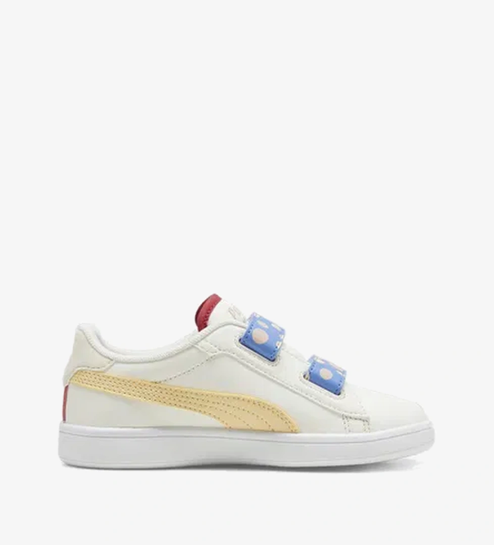 Puma Smash 3.0 Summercamp Çocuk Beyaz Spor Ayakkabı - Görsel 1