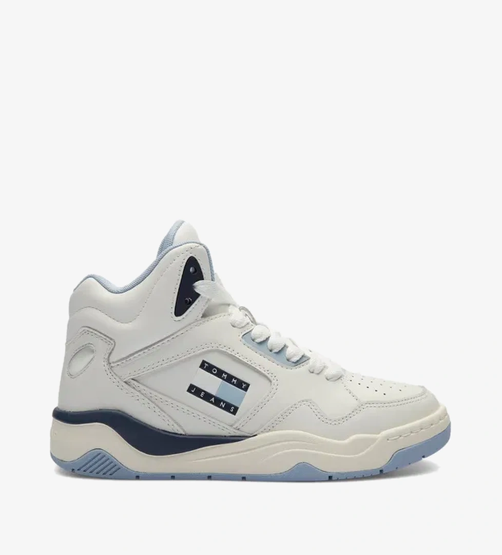 Tommy Jeans New Basket Mc Kadın Beyaz Sneaker