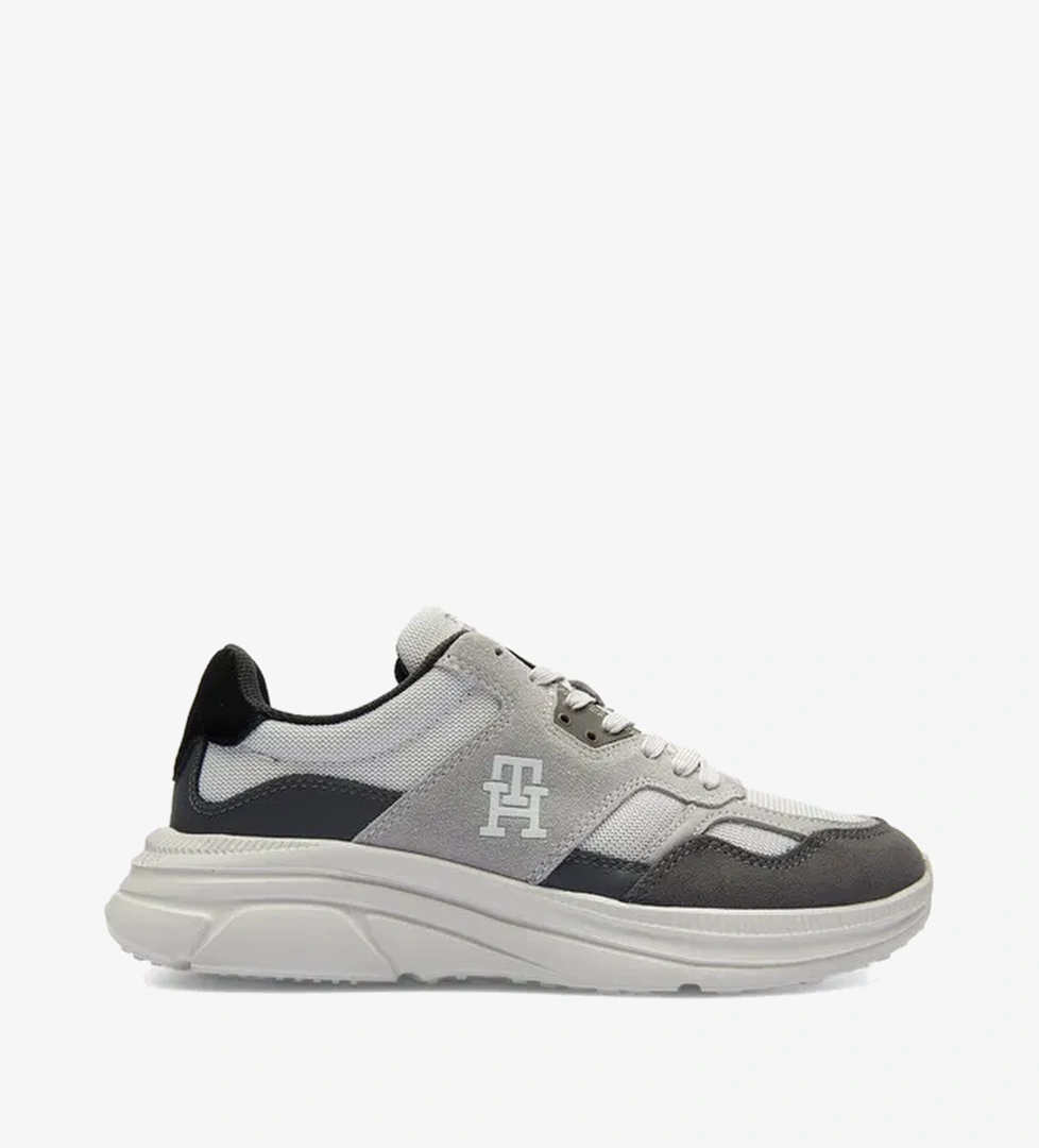 Tommy Hilfiger Tommy Hilfiger Modern Runner Mix Erkek Gri Sneaker model görseli