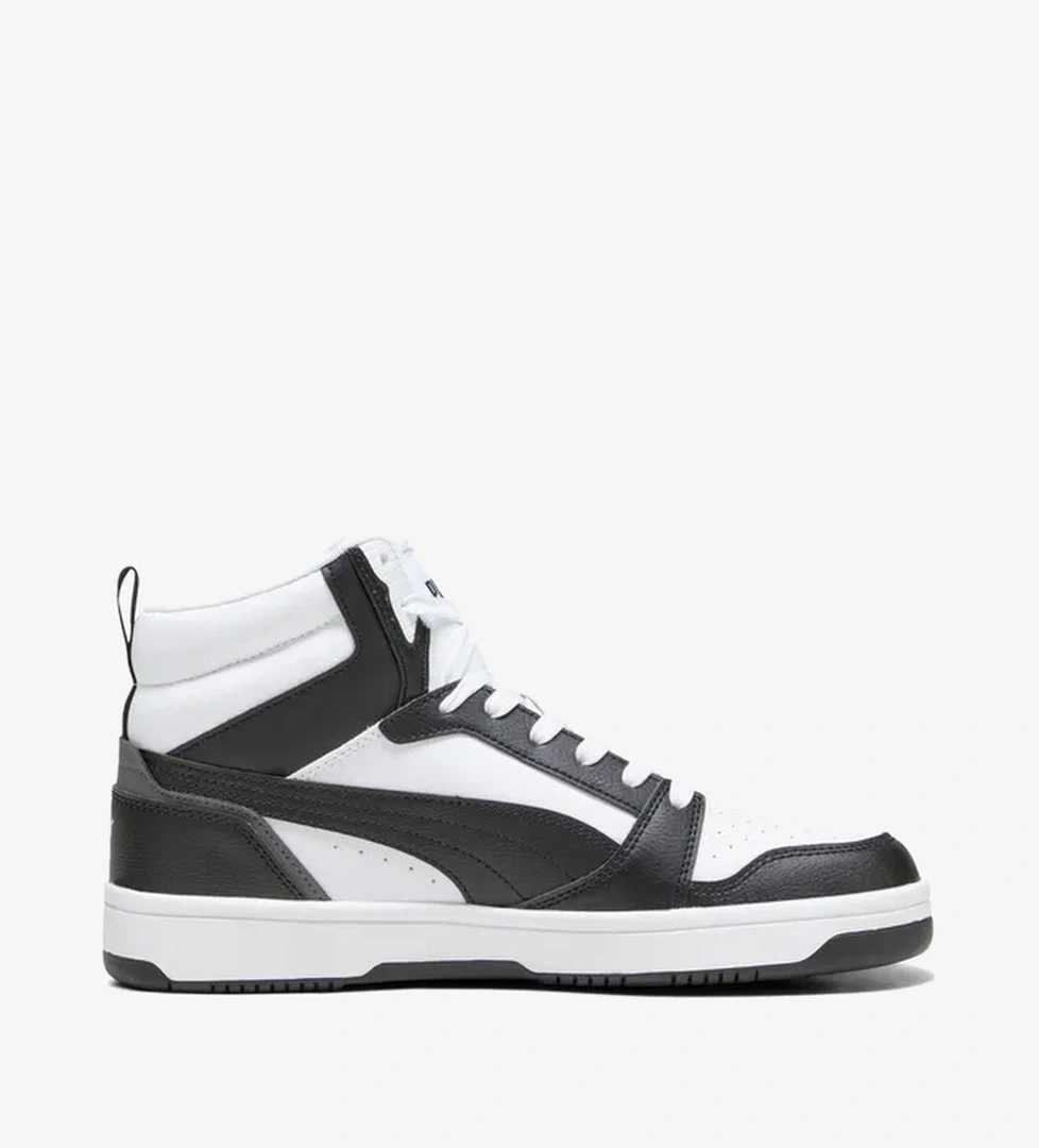 Puma Puma Rebound V6 Erkek Unisex Beyaz Siyah Spor Sneaker Ayakkabı model görseli