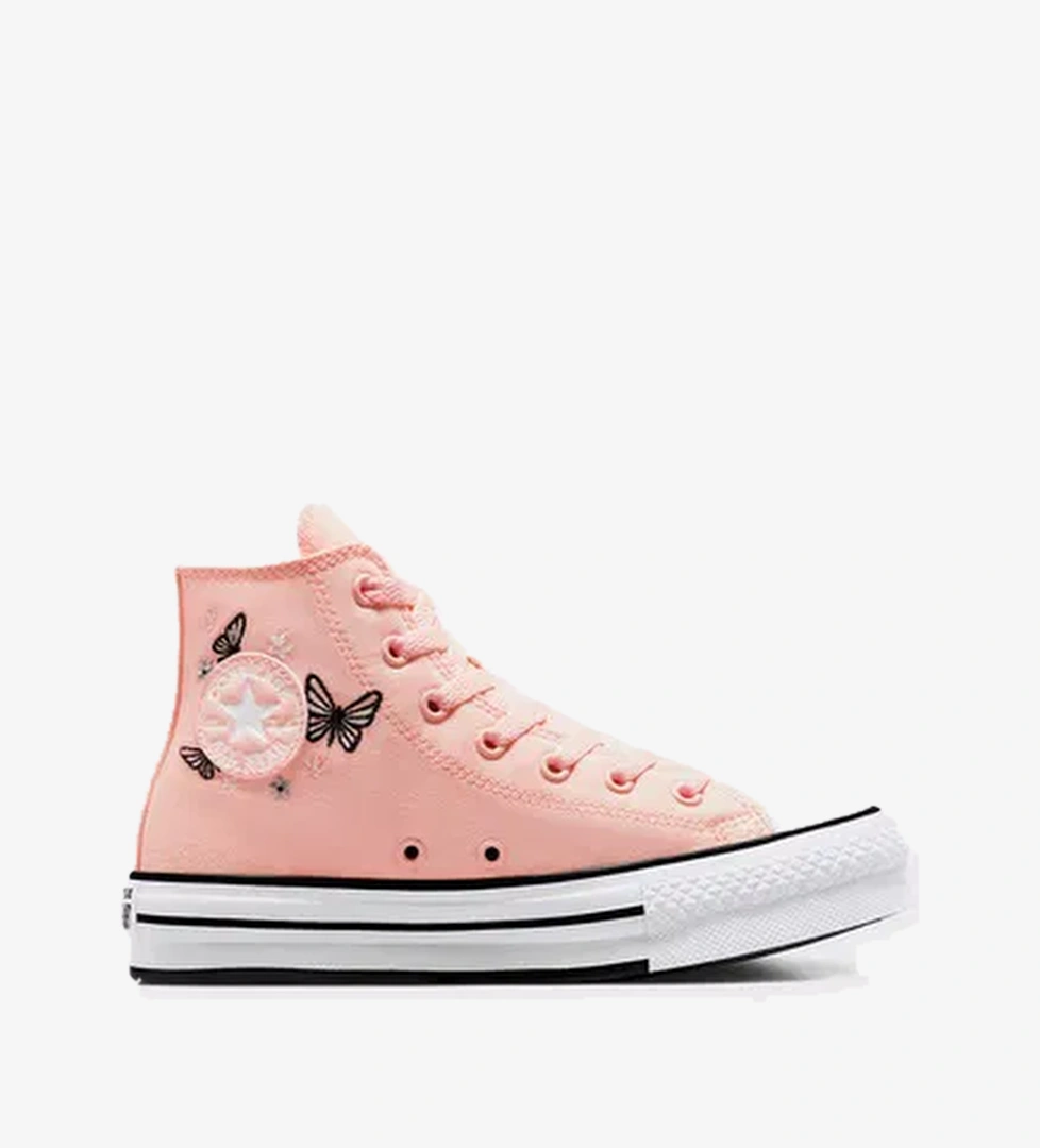 Converse Converse Chuck Taylor All Star Eva Lift Butterflies Çocuk Pembe Platform Sneaker model görseli