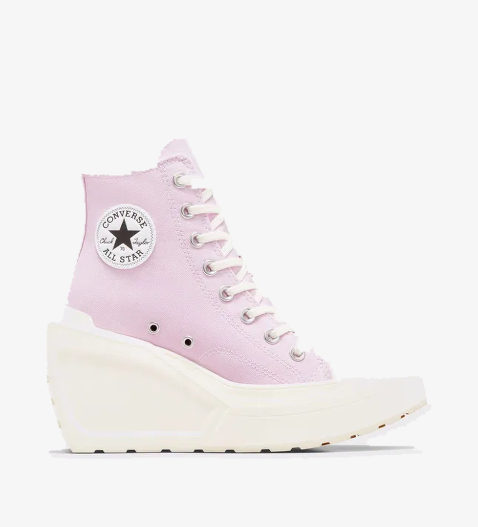 Converse Chuck 70 De Luxe Wedge Unisex Pembe Platform Sneaker