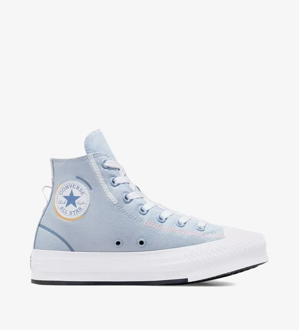 Converse Chuck Taylor All Star Lift Çocuk Gri Platform Sneaker