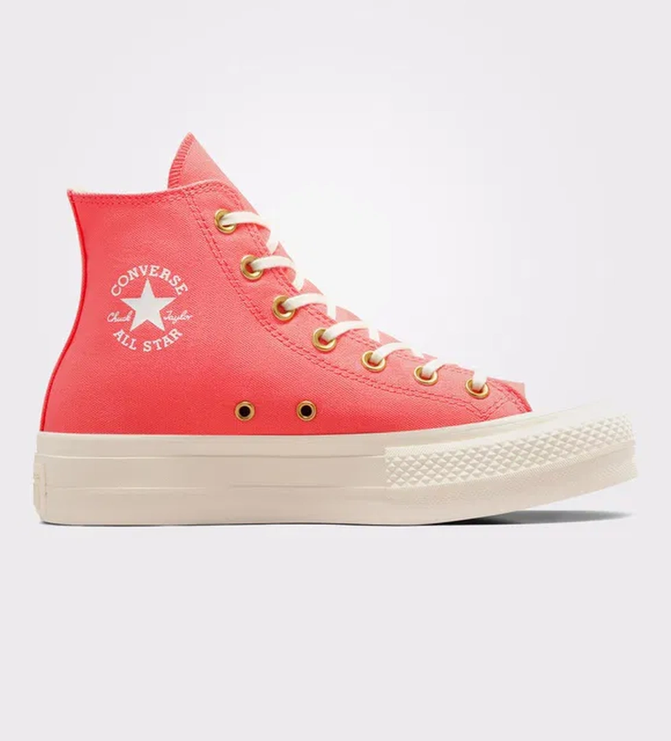 Converse Converse Chuck Taylor All Star Lift Unisex Kadın Pembe Platform Sneaker model görseli