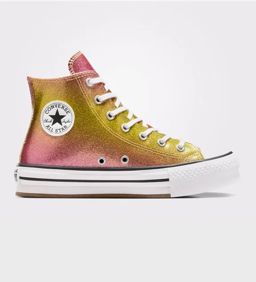 Converse Chuck Taylor All Star EVA Lift Citrus Glitz Kadın Sarı Platform Sneaker