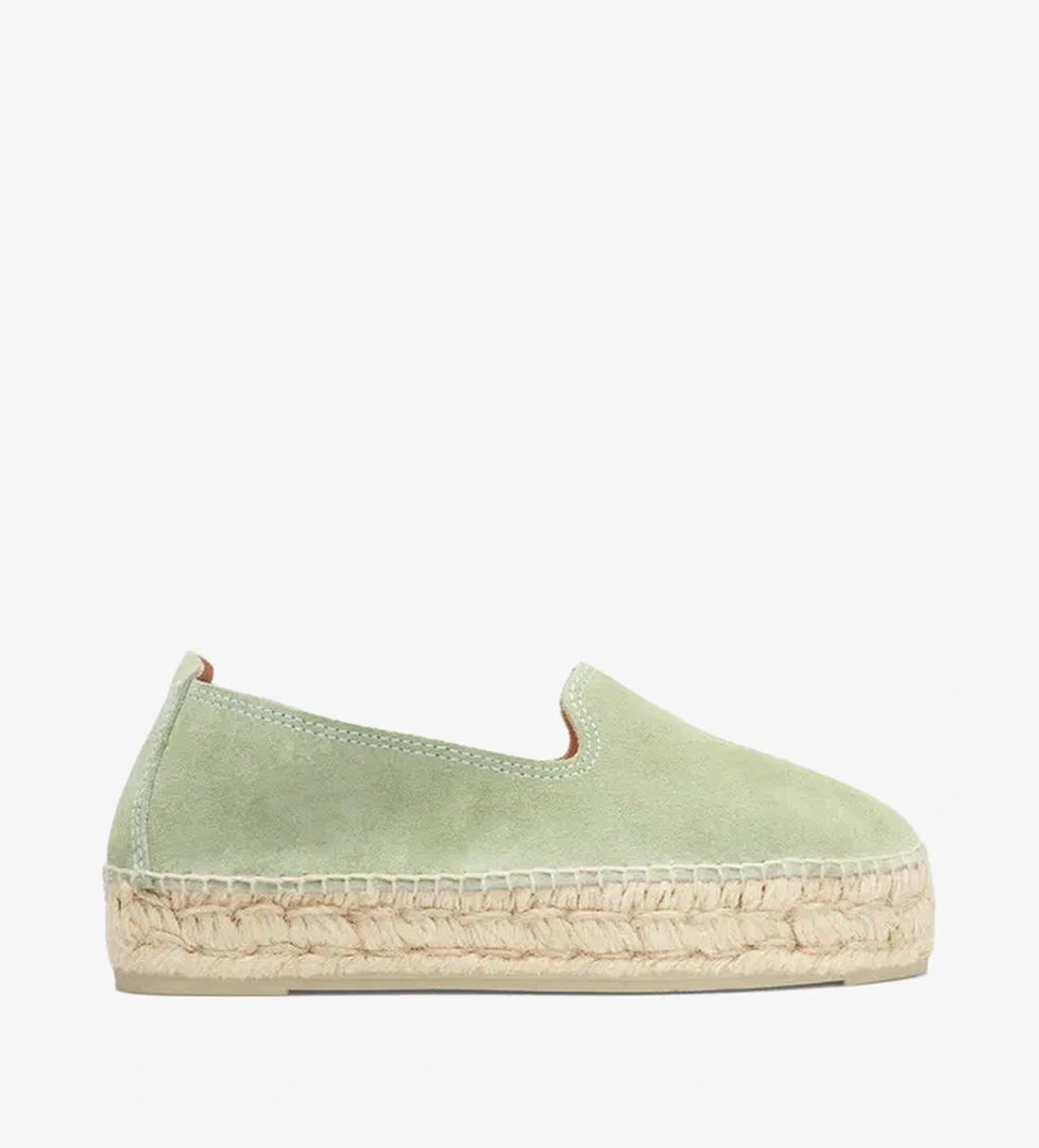 Manebi Hamptons Double Sole Kadın Yeşil Espadril - Görsel 1