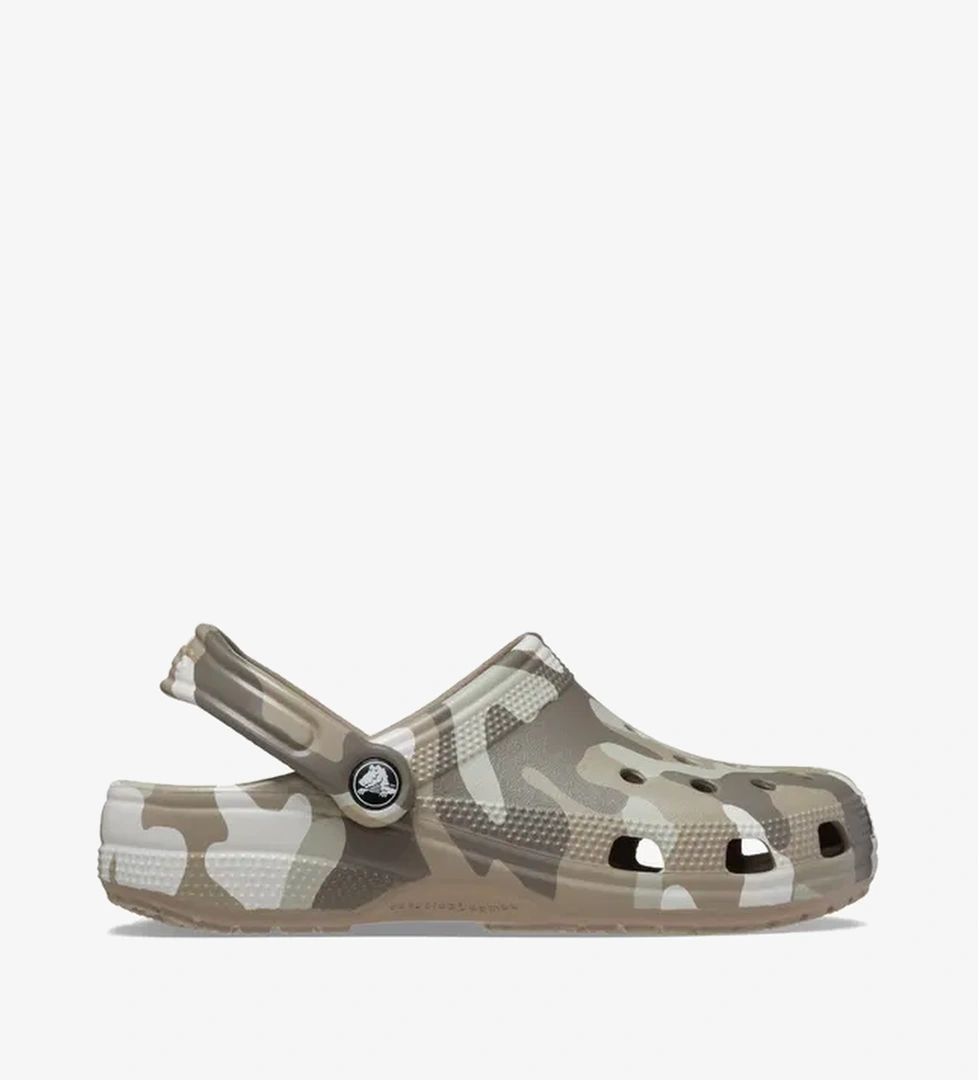 Crocs Classic Printed Camo Erkek Krem Terlik