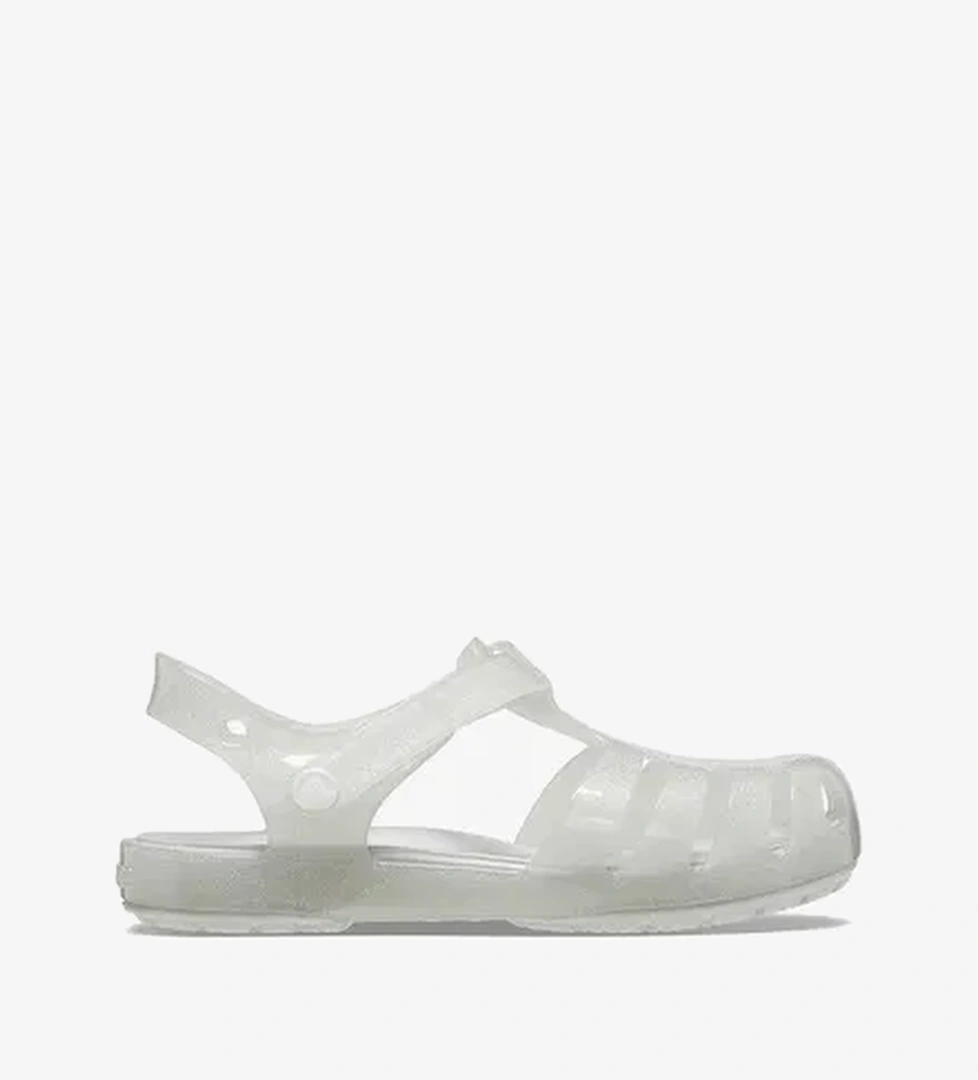 Crocs Isabella Glitter T Bebek Gri Sandalet
