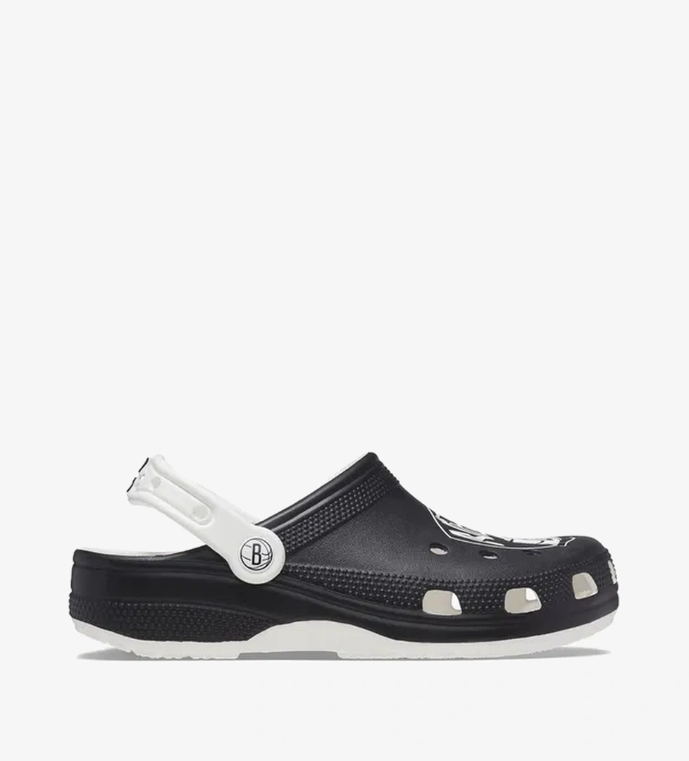 Crocs NBA Brooklyn Nets Cls Clg Erkek Siyah Terlik - Görsel 1