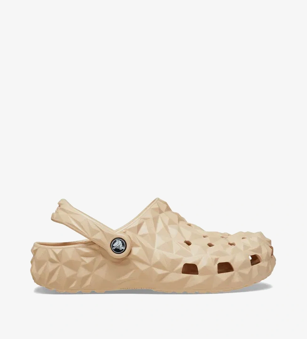 Crocs Classic Geometric Kadın Krem Terlik