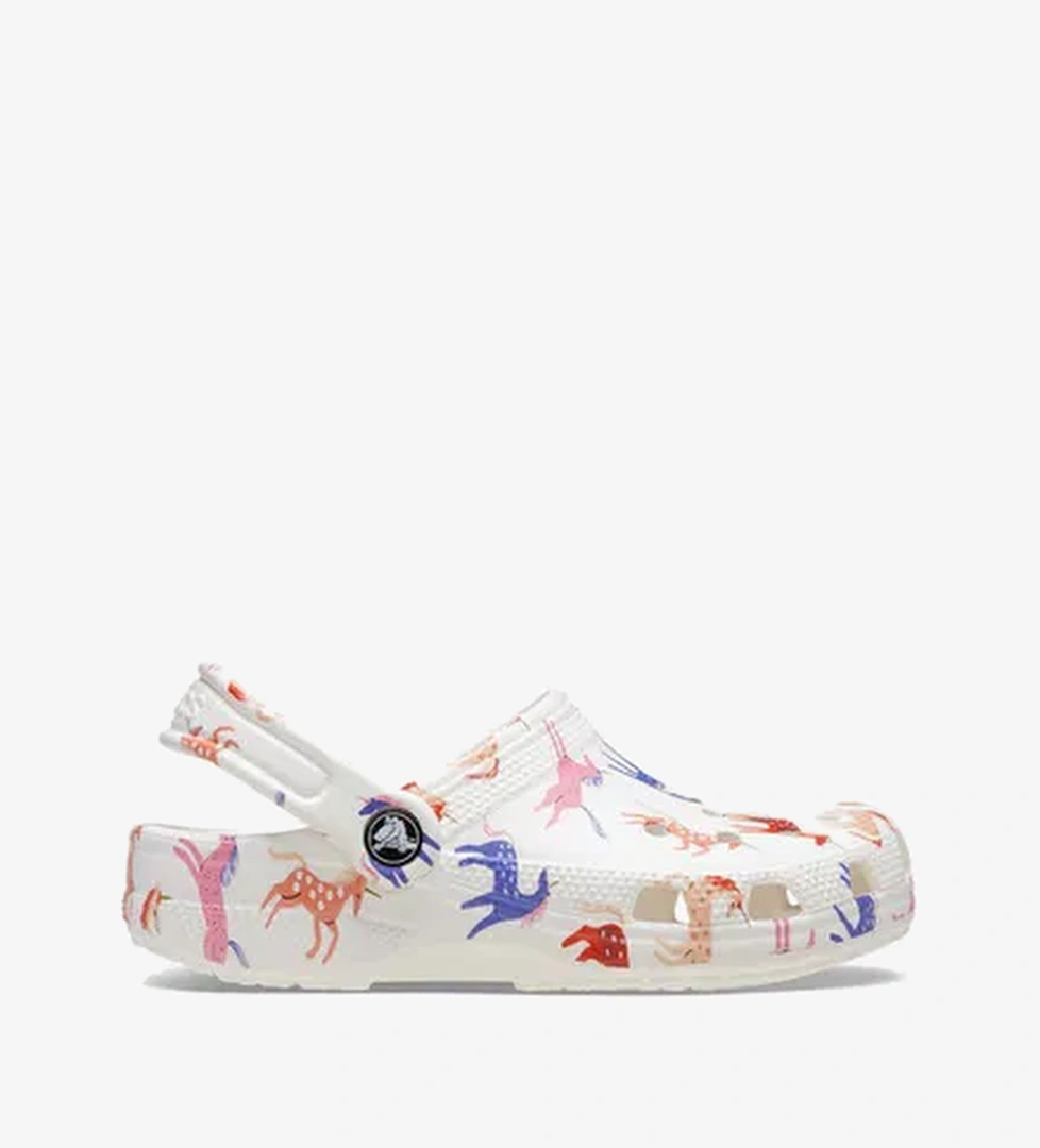 Crocs Classic Character Print T Bebek Beyaz Terlik