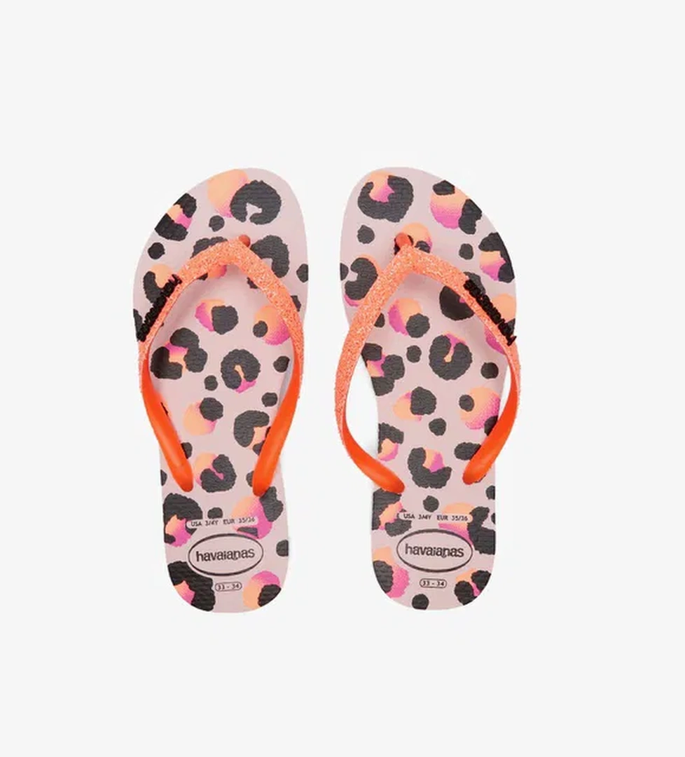 Havaianas Slip Glitter Çocuk Pembe Terlik - Görsel 1