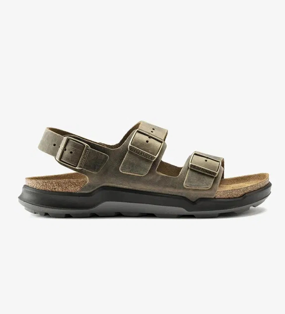 Birkenstock Milano Ct Bf Artic Old Erkek Haki Sandalet