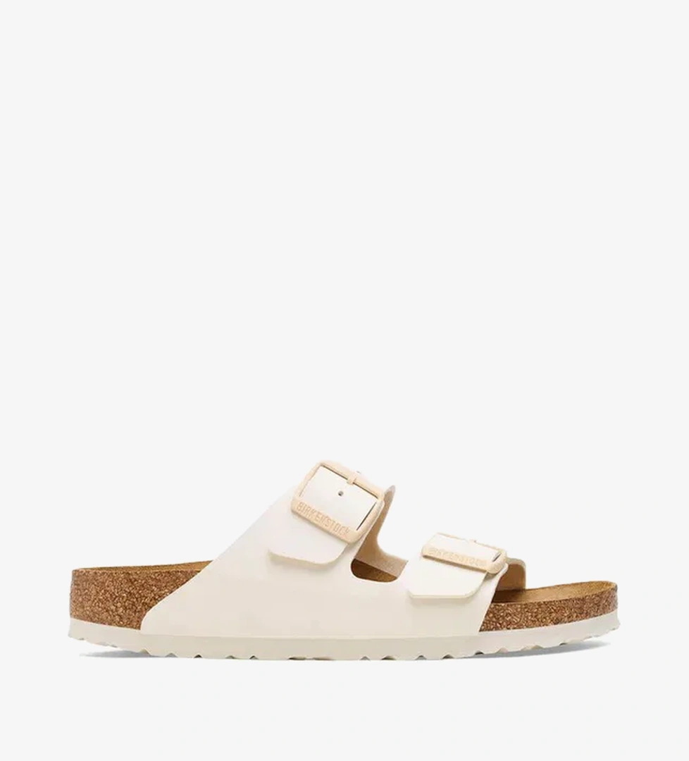 Birkenstock Arizona Bf Saffiano Krem Erkek Terlik - Görsel 1