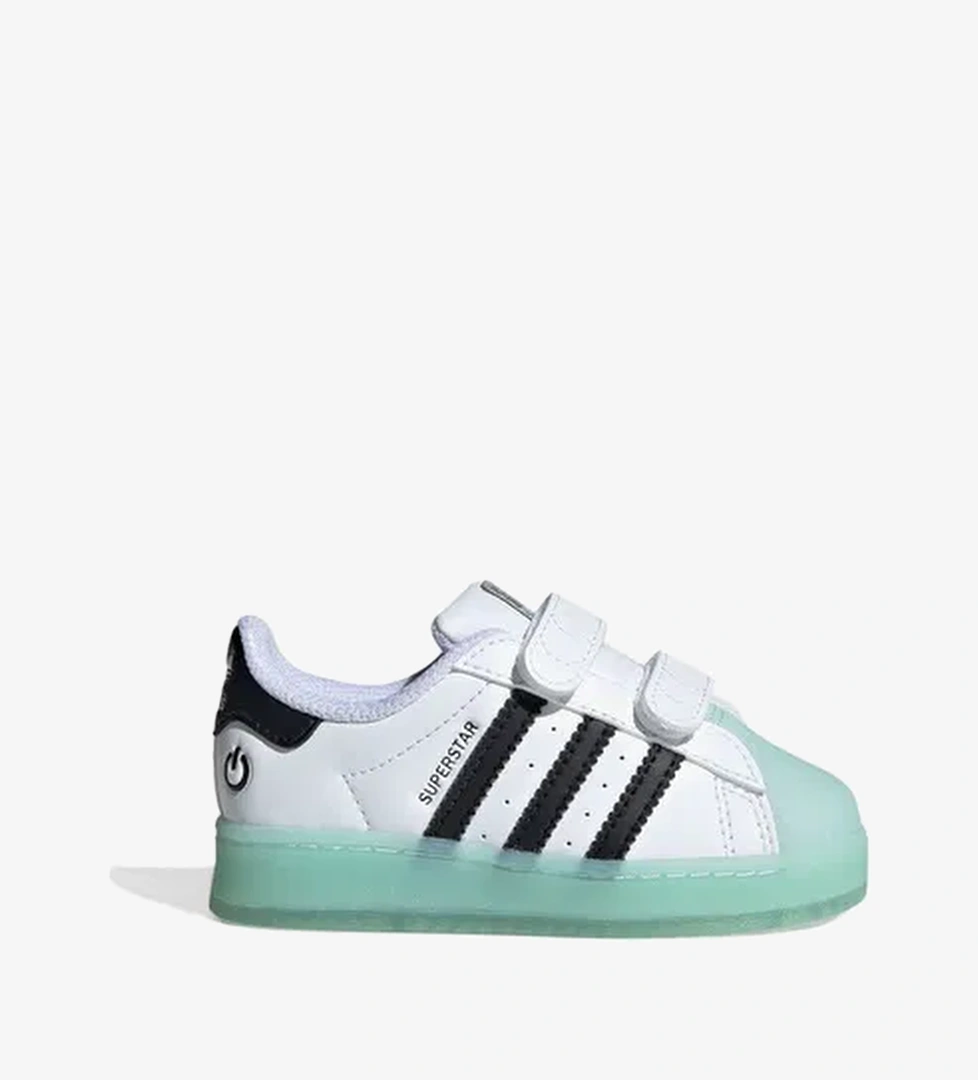adidas Superstar Led Lights Comfort Closure Bebek Yeşil Beyaz Led Işıklı Spor Ayakkabı