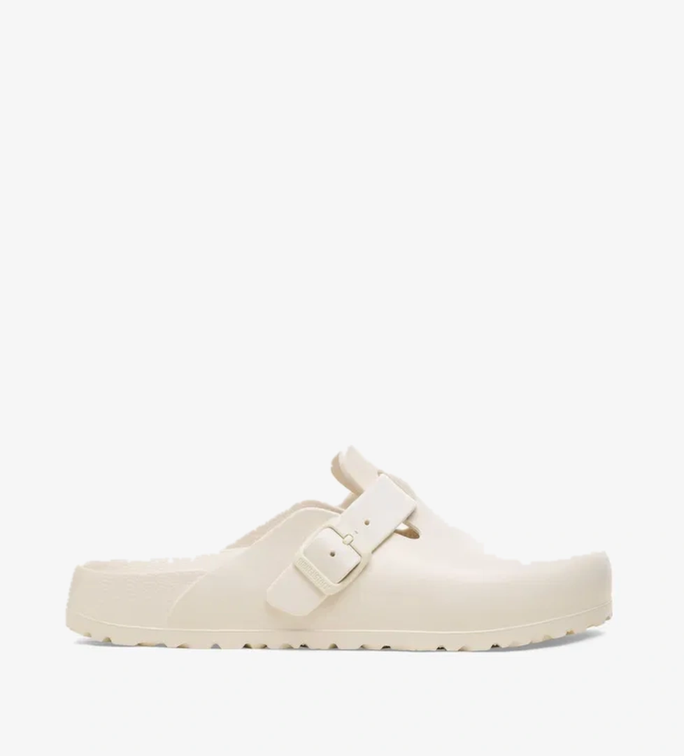 Birkenstock Boston Eva Erkek Krem Terlik