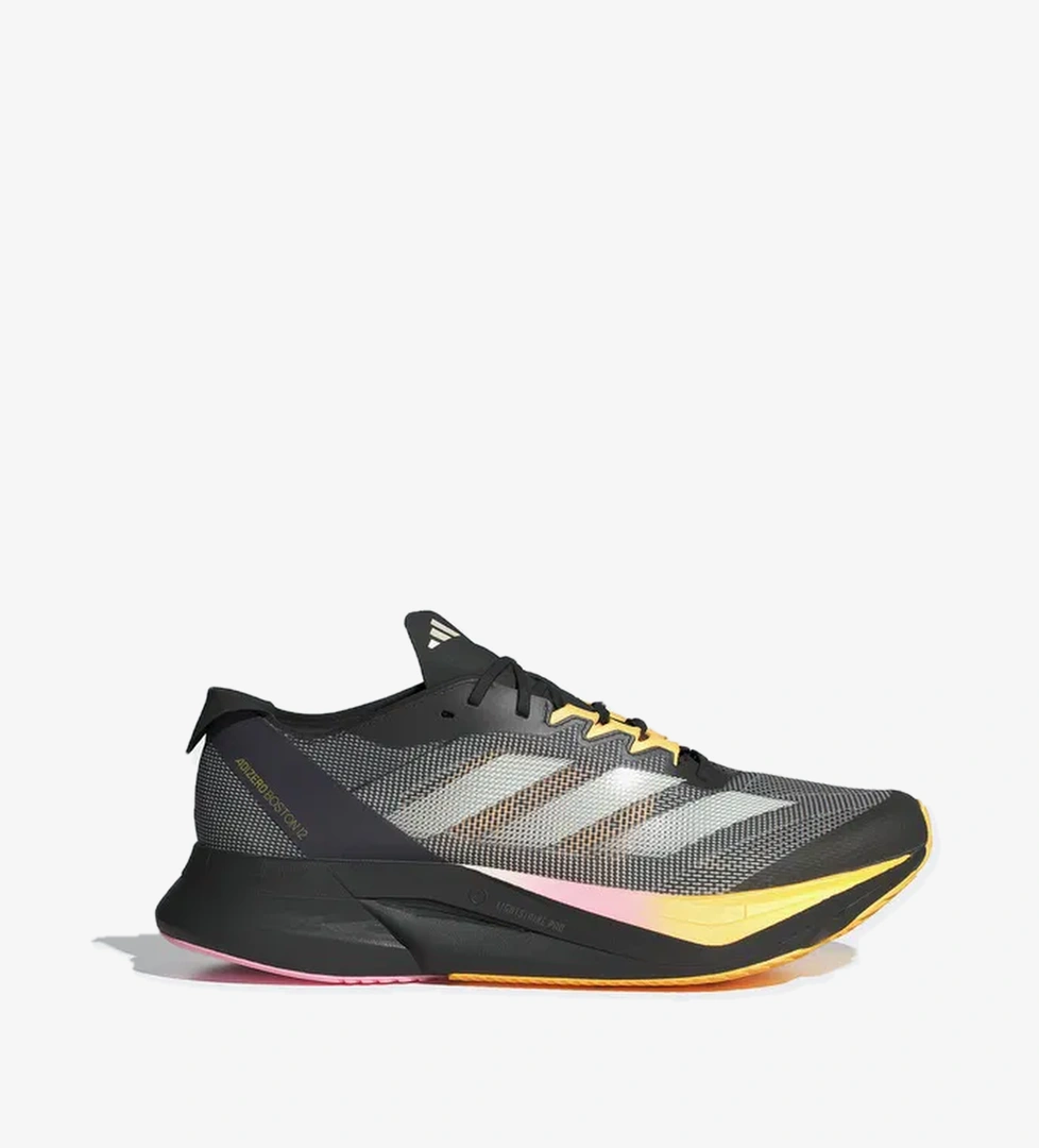 adidas Adizero Boston 12 Erkek Siyah Koşu Ayakkabısı - Görsel 1