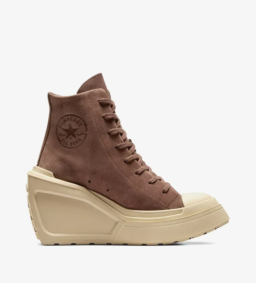 Converse Converse Chuck 70 De Luxe Wedge Kadın Kahverengi Deri Platform Sneaker | Occasion Kahverengi - 1. görsel