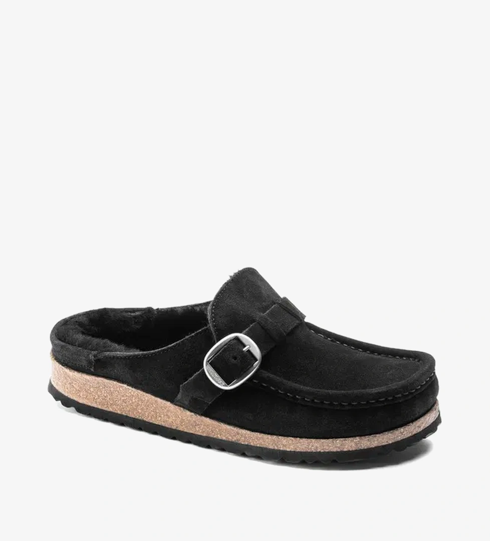 Birkenstock Buckley Vl Shearling Kadın Siyah Terlik