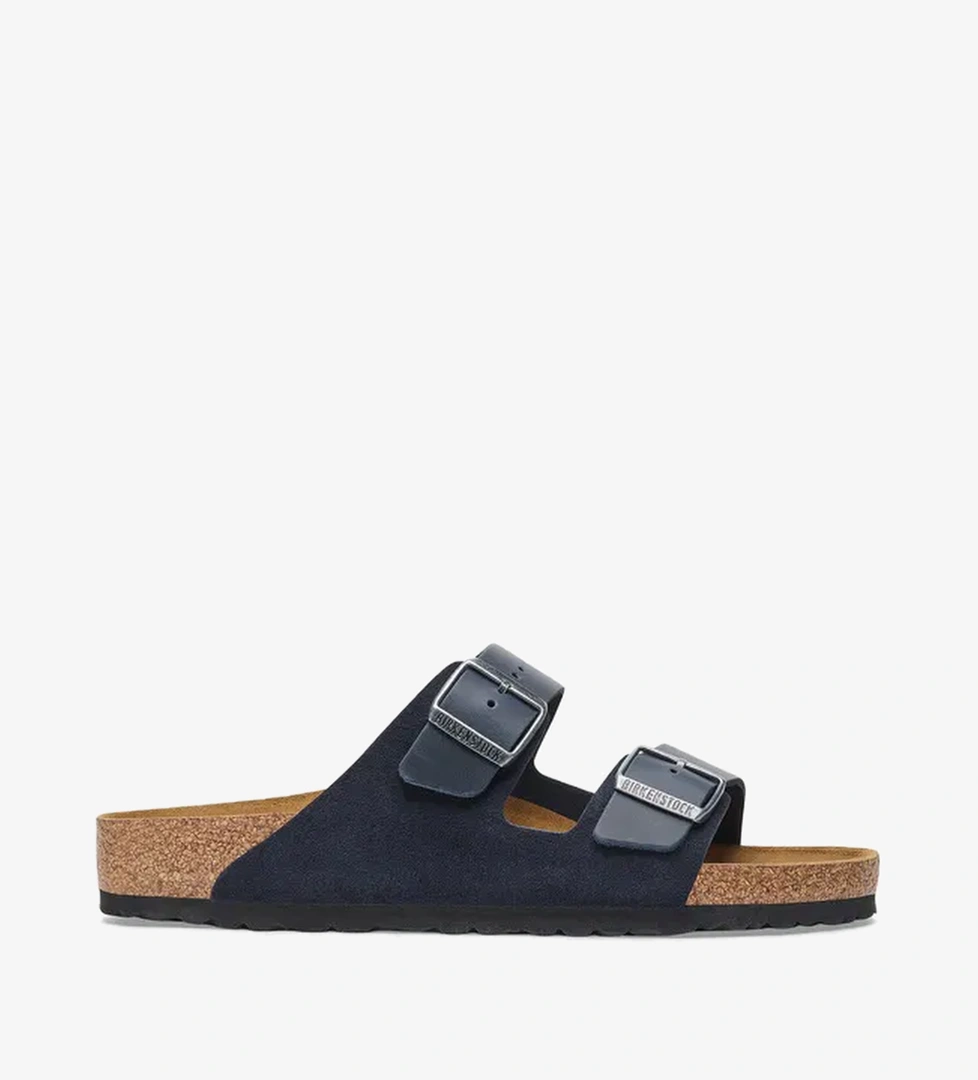 Birkenstock Arizona Vl Leoi Erkek Mavi Terlik - Görsel 1
