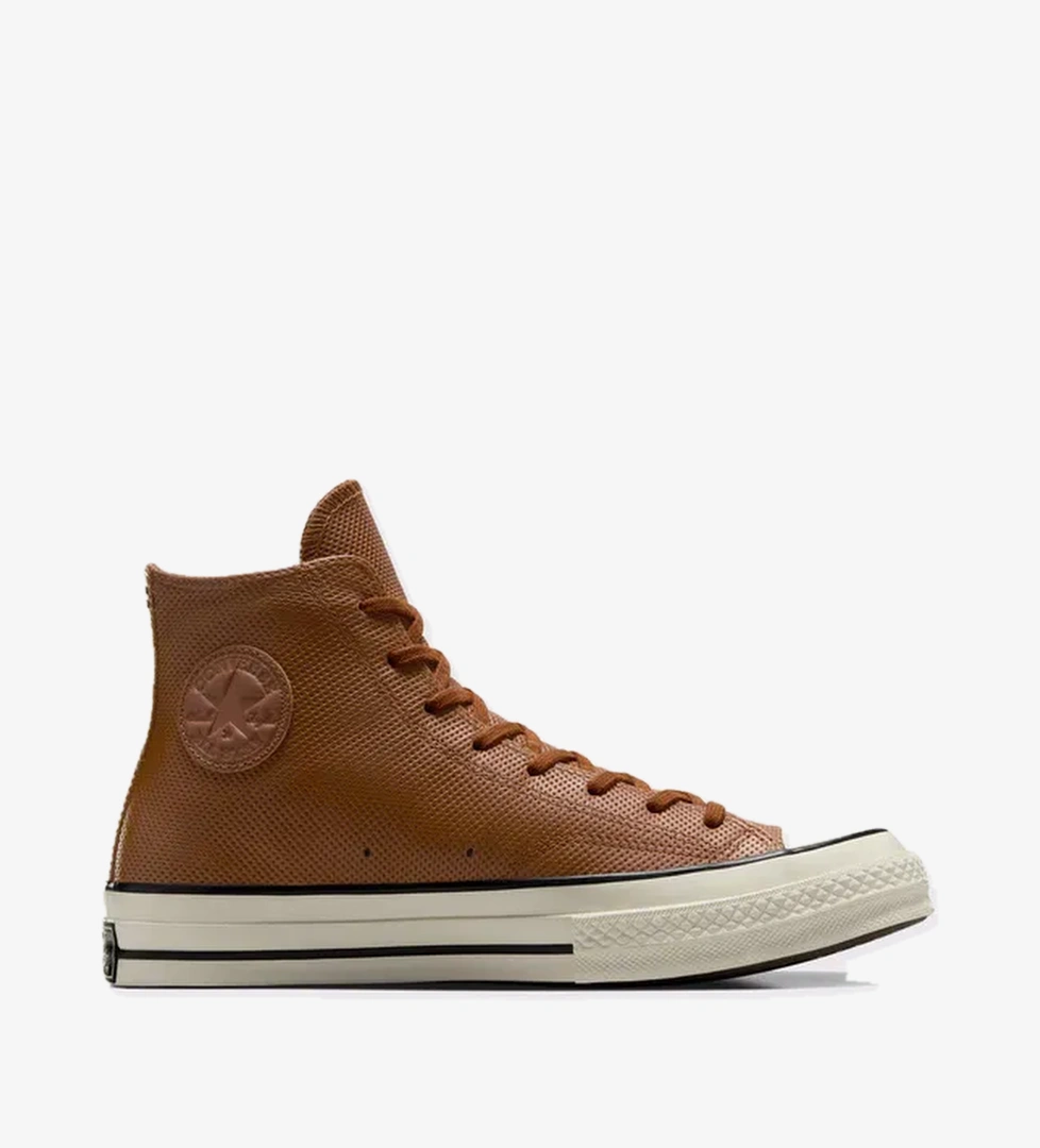 Converse Chuck 70 Unisex Kahverengi Deri Sneaker - Görsel 1
