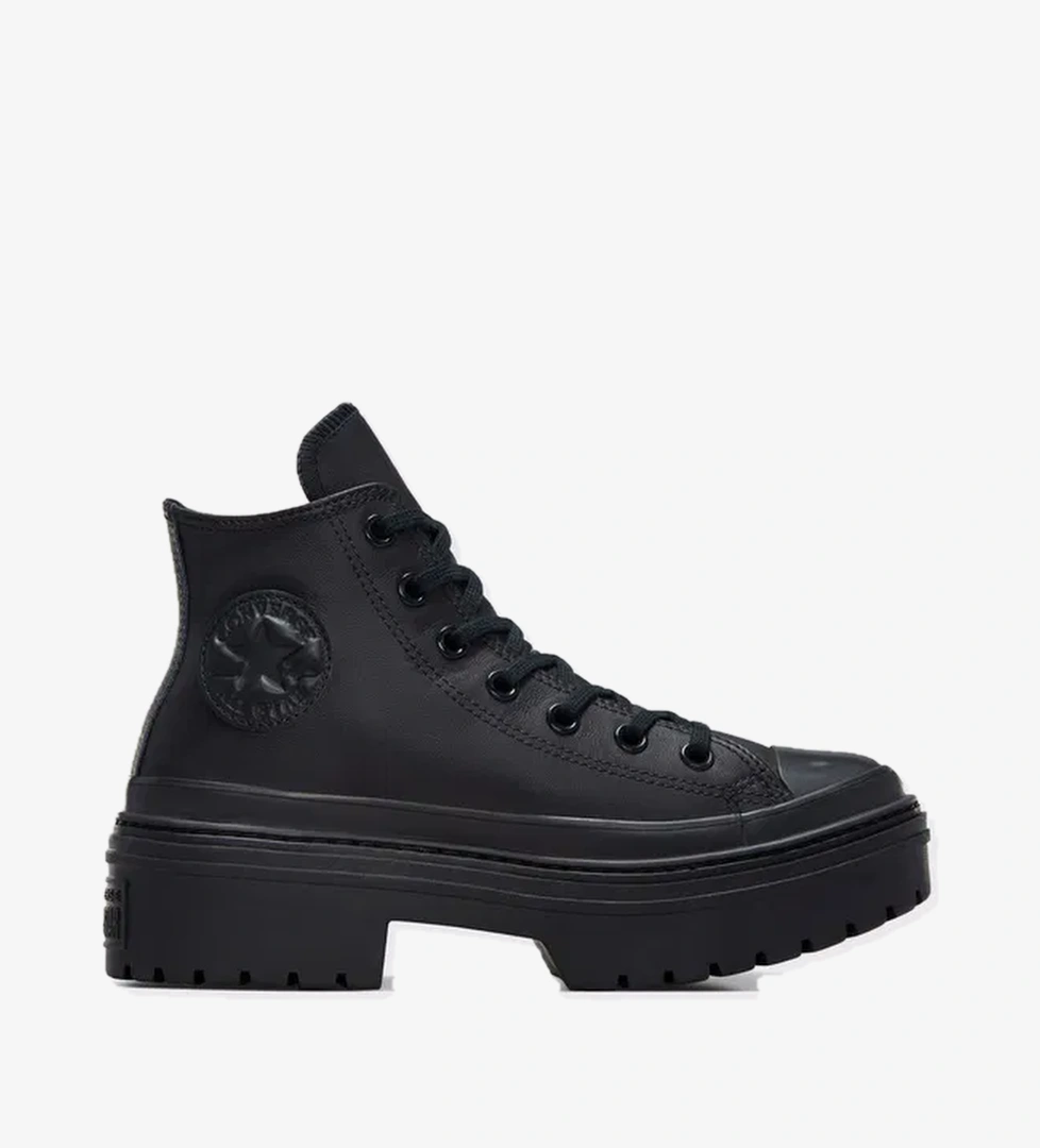 Converse Converse Chuck Taylor All Star Lugged Heel Kadın Siyah Deri Platform Sneaker model görseli