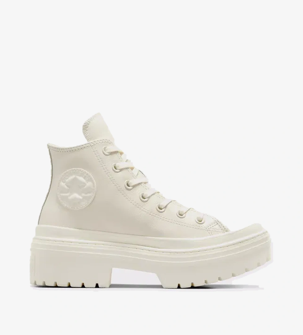 Converse Chuck Taylor All Star Lugged Heel Unisex Bej Deri Platform Sneaker