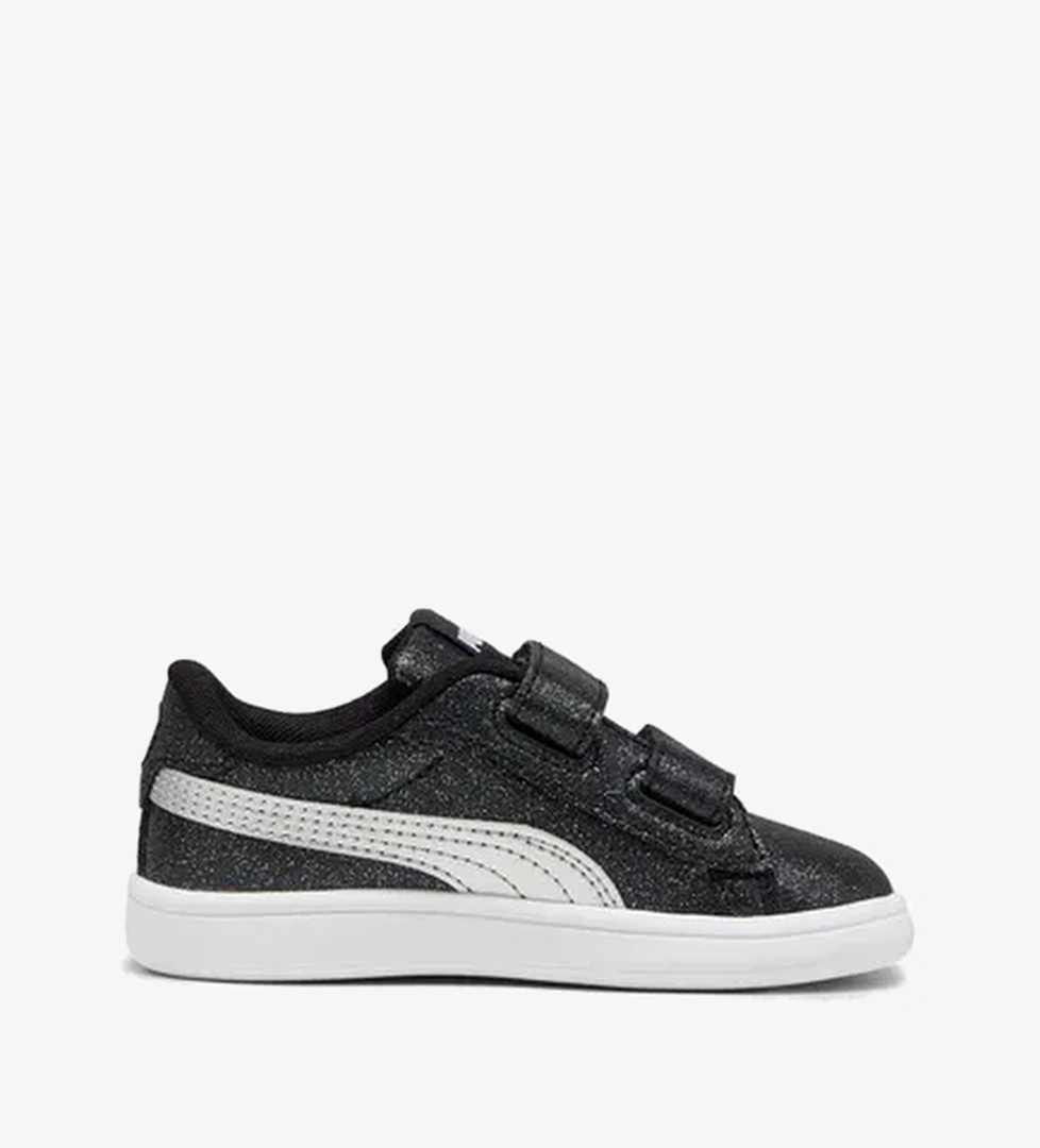 Puma Smash 3.0 Glitz Glam Bebek Siyah Simli Spor Ayakkabı