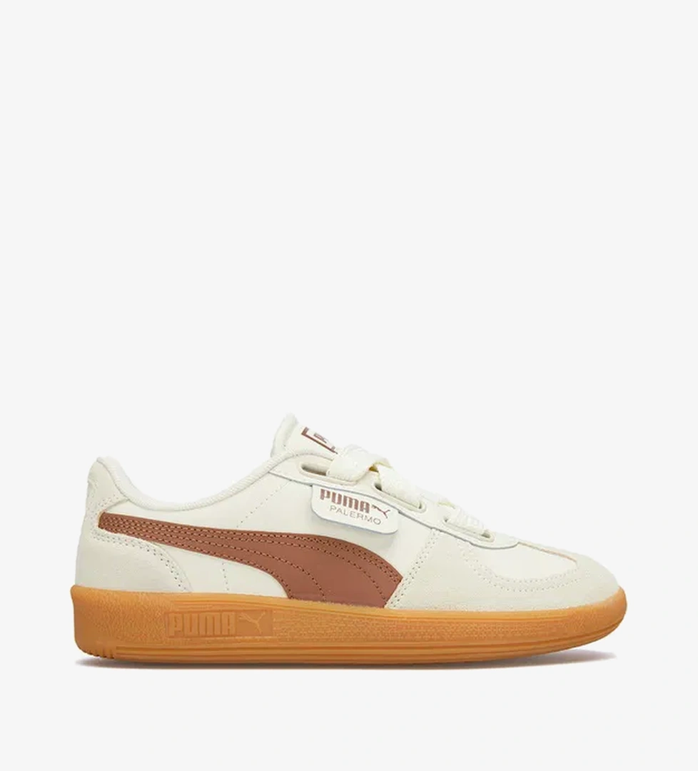 Puma Palermo Wide Lace Sd Kadın Bej Spor Ayakkabı - Görsel 1