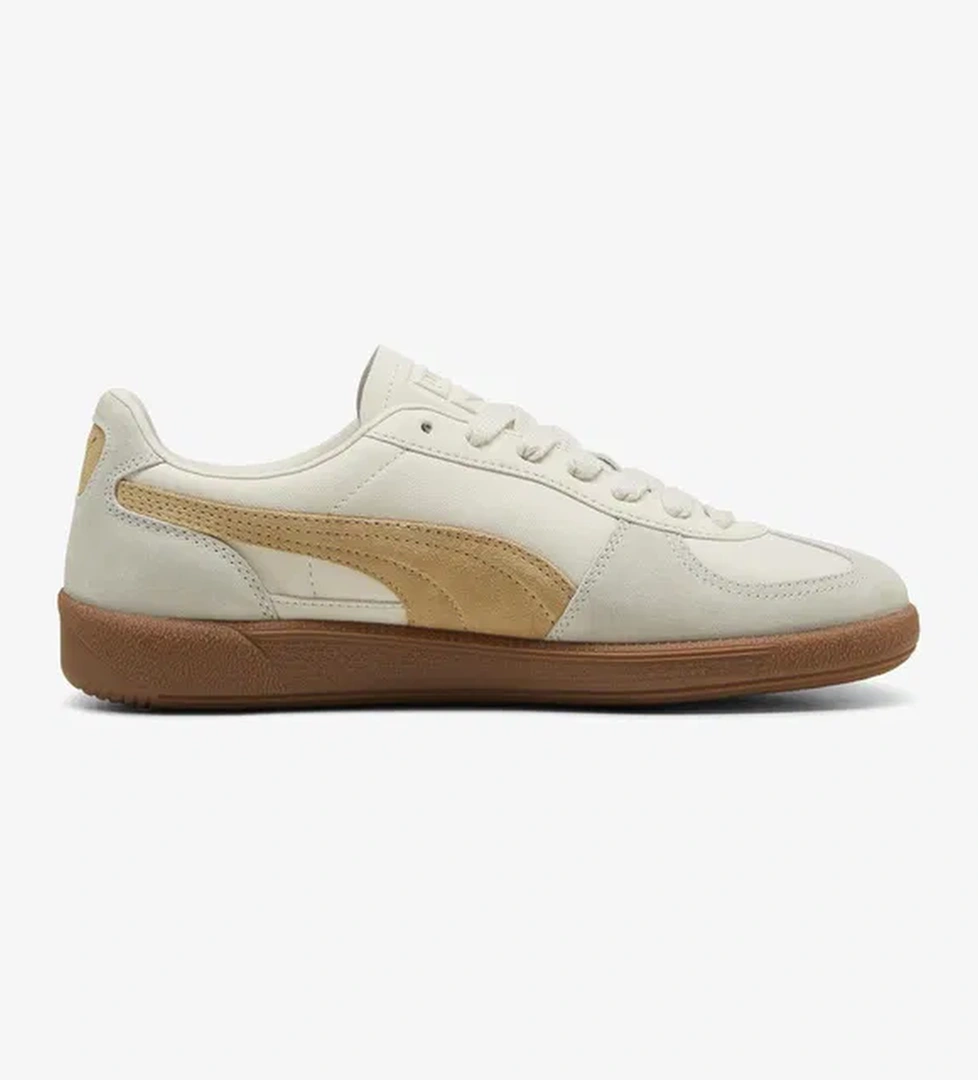 Puma Palermo Leather Unisex Krem Spor Ayakkabı - Görsel 1