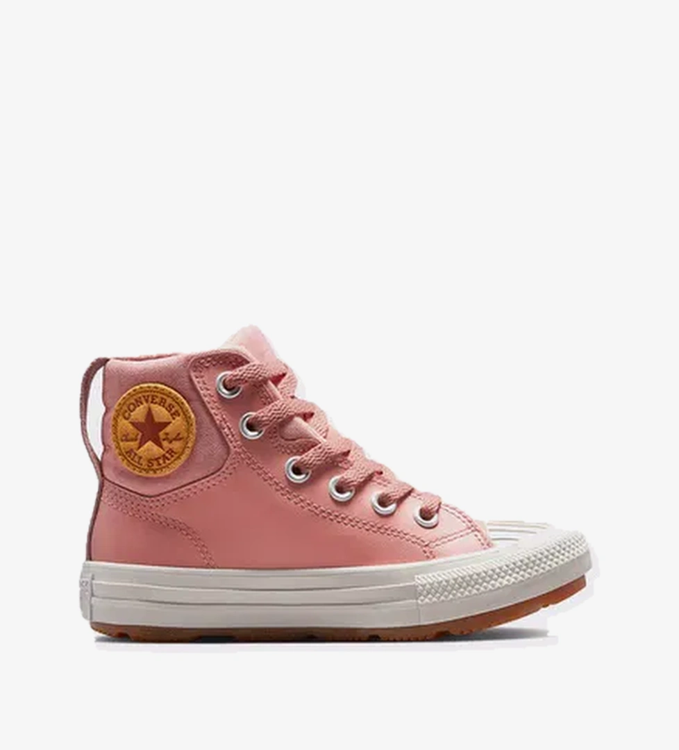 Converse Chuck Taylor All Star Berkshire Çocuk Pembe Deri Bot - Görsel 1
