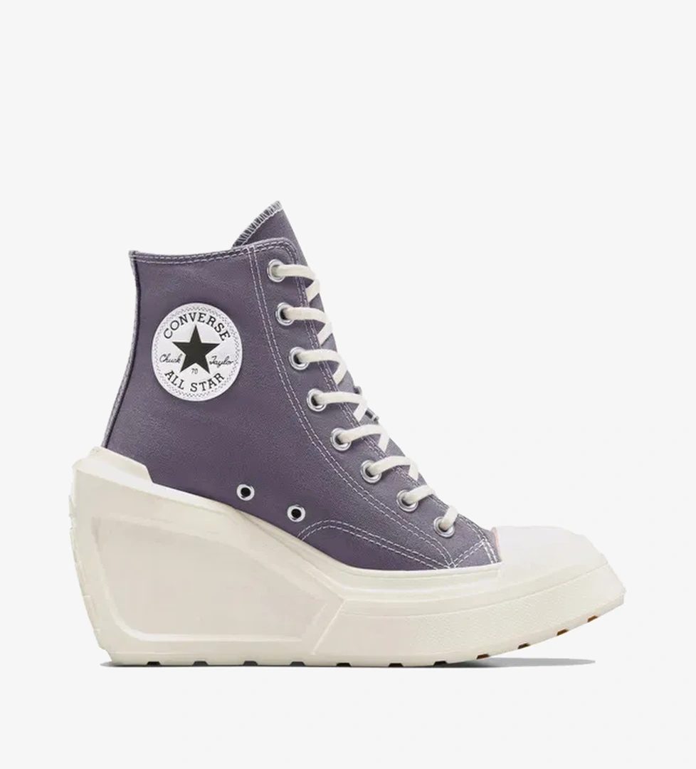 Converse Chuck 70 De Luxe Wedge Unisex Mor Platform Sneaker - Görsel 1