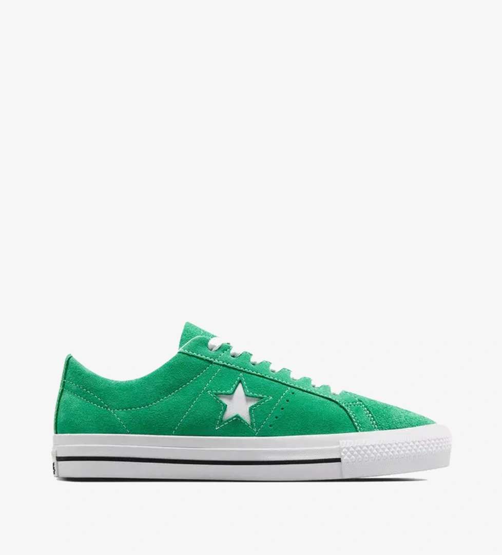 Converse Converse One Star Pro Unisex Yeşil Süet Sneaker model görseli