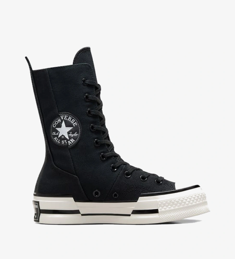 Converse Siyah Converse Chuck 70 Plus Unisex Platform Sneaker