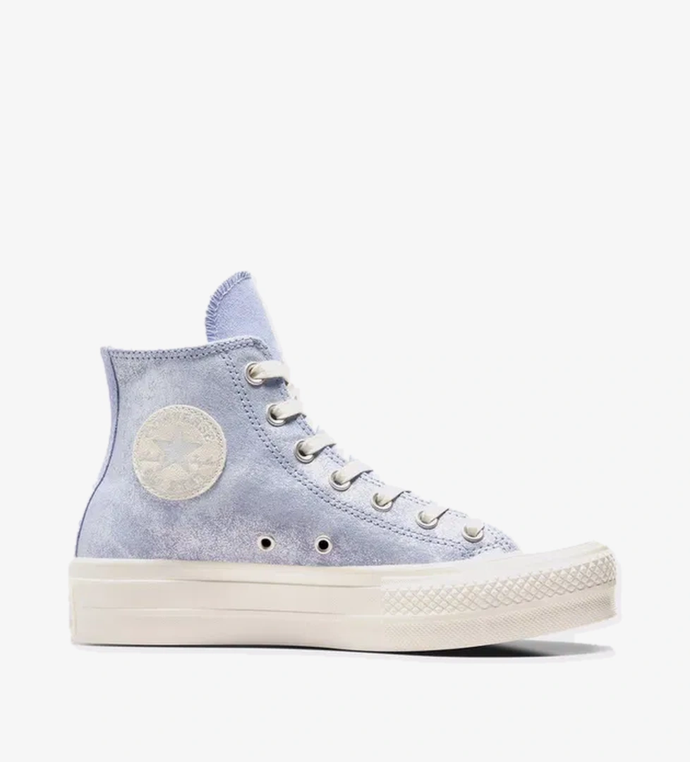 Converse Converse Chuck Taylor All Star Lift Kadın Lila Süet Platform Sneaker model görseli