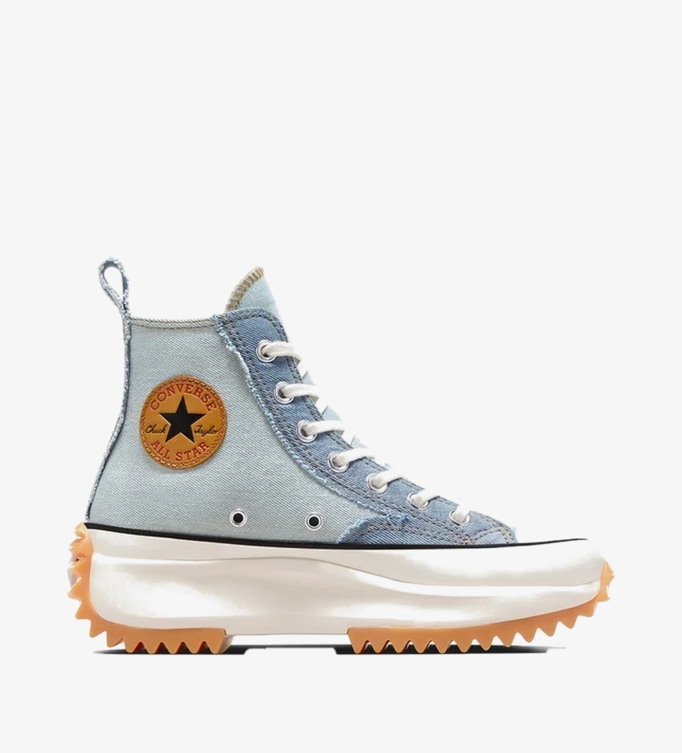 Converse Converse Run Star Hike Unisex Mavi Dnim Platform Sneaker Occasion'da! Mavi - 1. görsel