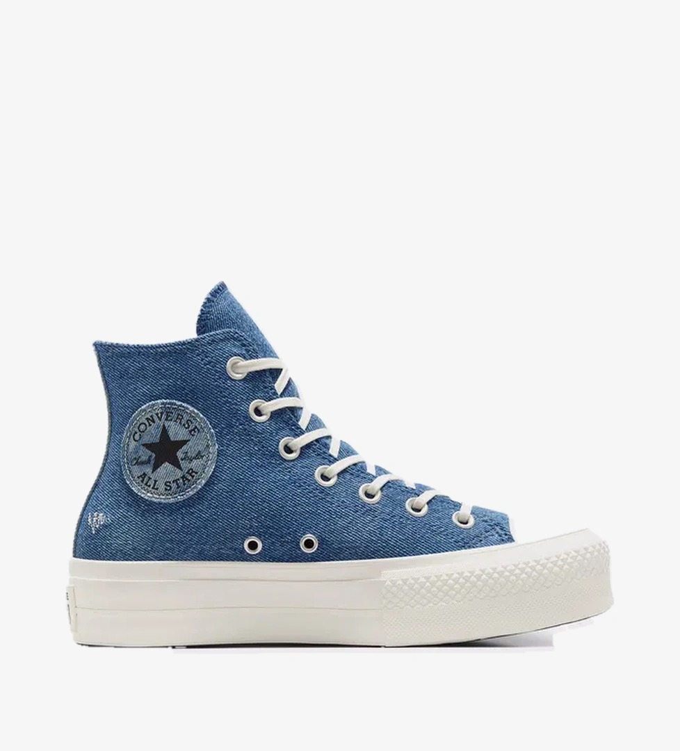 Converse Converse Chuck Taylor All Star Lift Kadın Lacivert Denim Platform Sneaker model görseli