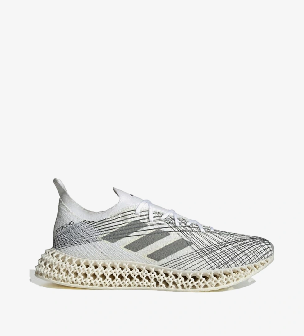 adidas 4DFWD X Strunger Erkek Beyaz Koşu Ayakkabısı