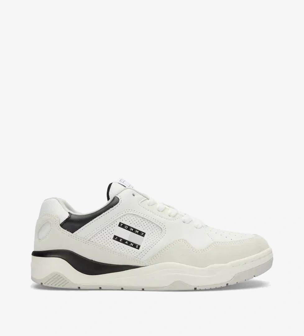 Tommy Tommy Jeans New Basket Erkek Beyaz Spor Ayakkabı model görseli