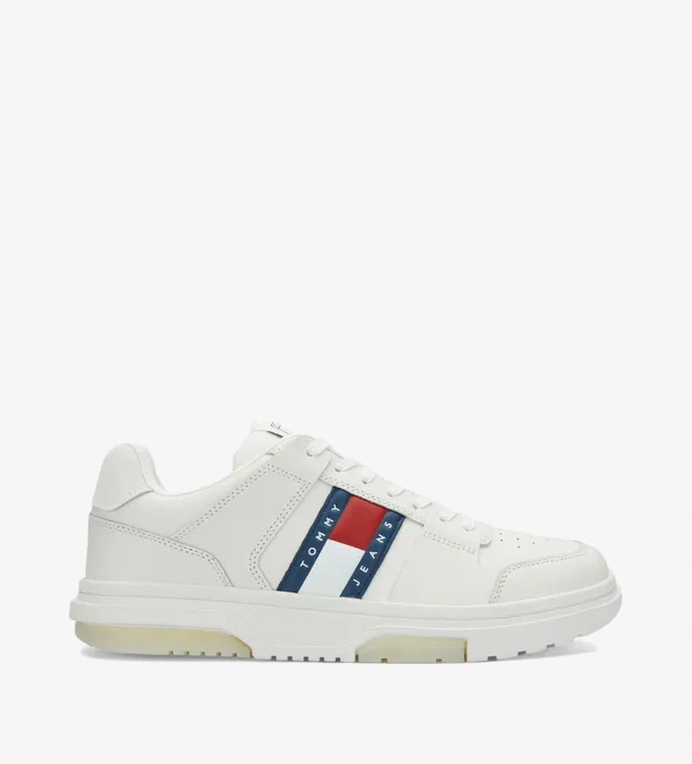 Tommy Jeans The Brooklyn Leather Erkek Beyaz Spor Ayakkabı