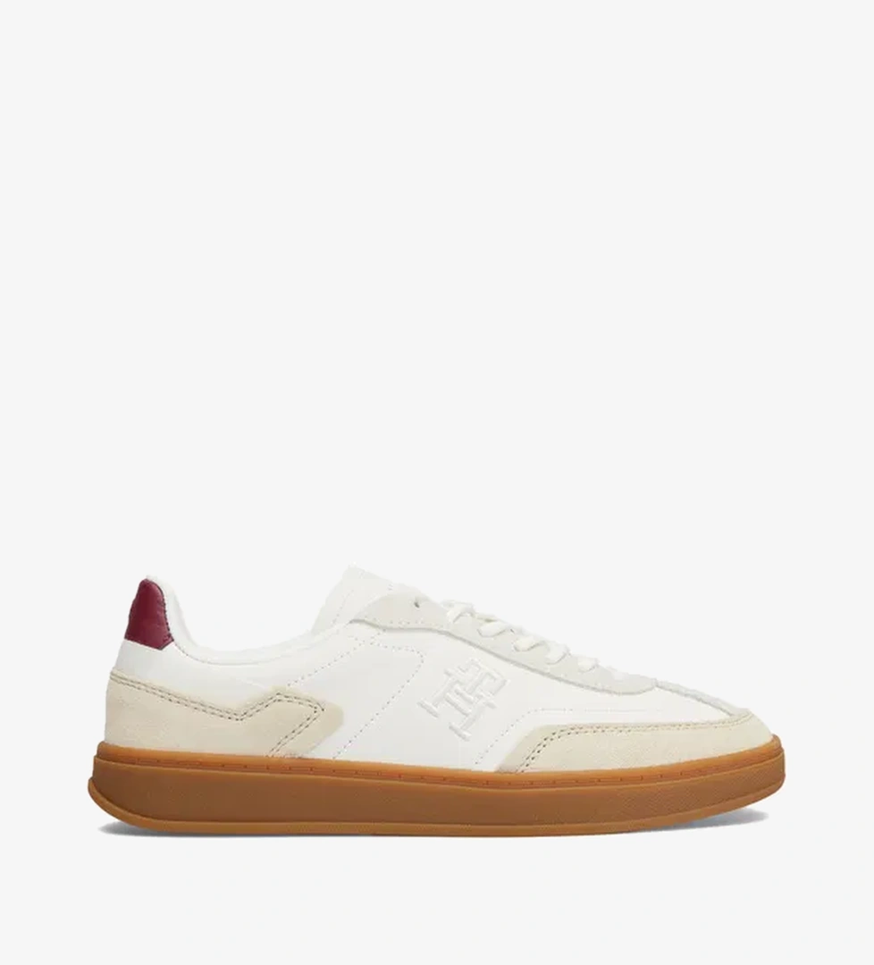 Tommy Hilfiger Heritage Court Kadın Bej Spor Ayakkabı