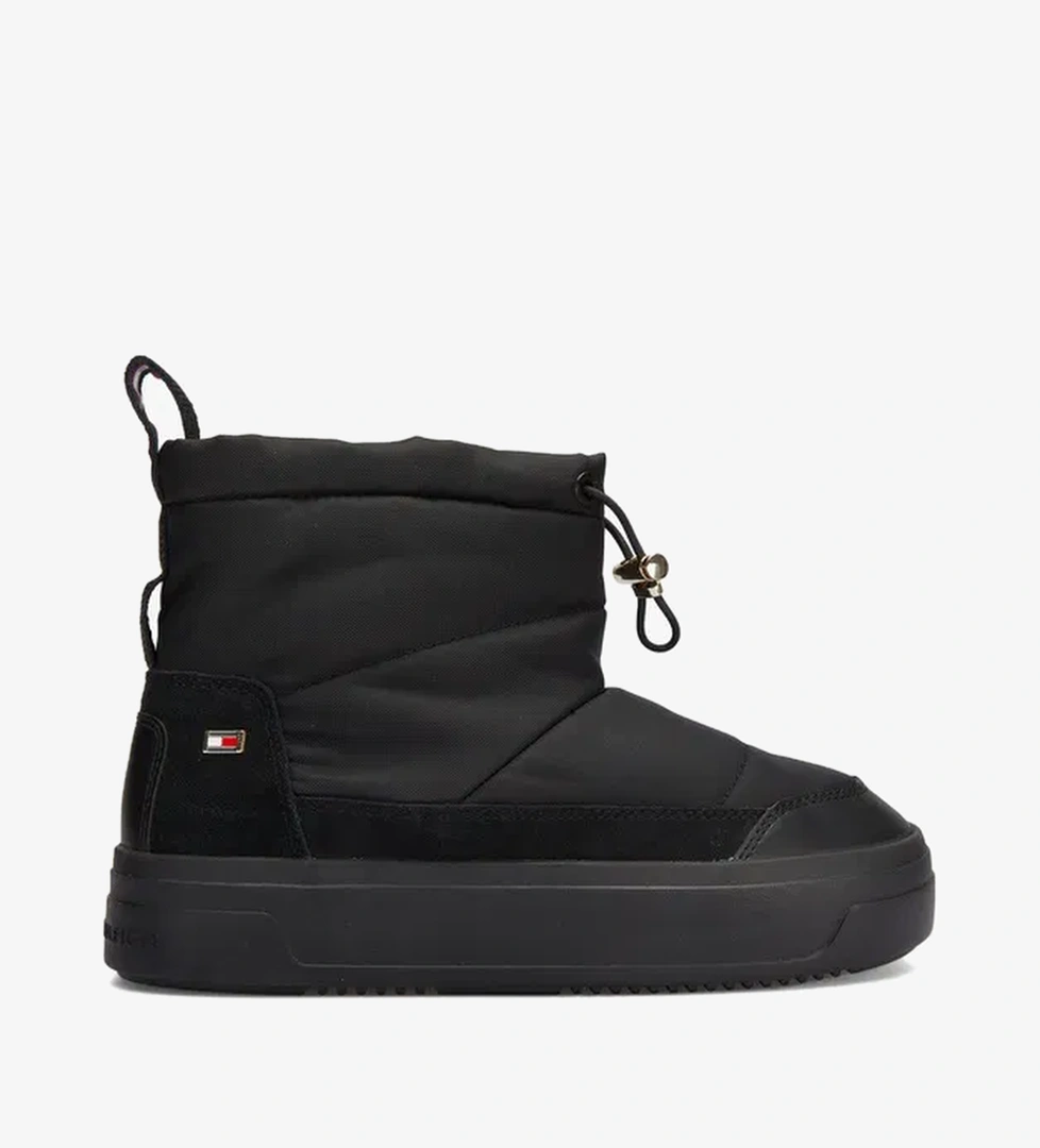 Tommy Hilfiger Flag Kadın Siyah Bot